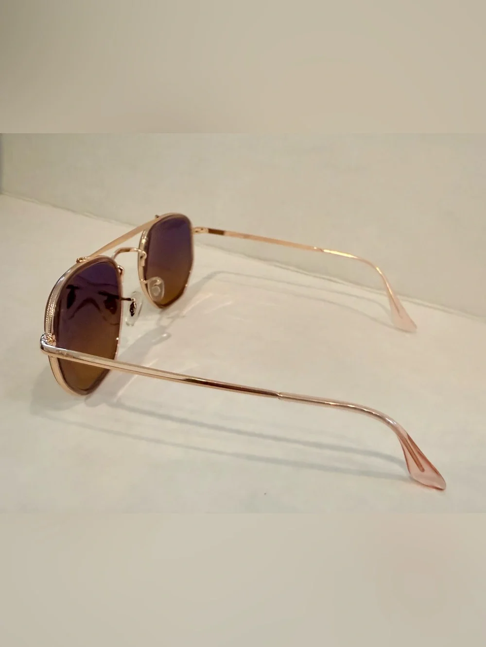 Ray ban Cooper Rose Gold Marshal 2 Sunglasses Pink Brown Gradient Lenses 3648m